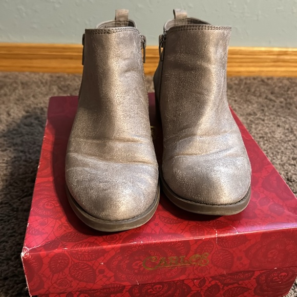 Women’s Size 8 Carlos Santana Brie Grey Bootie - Picture 5 of 10